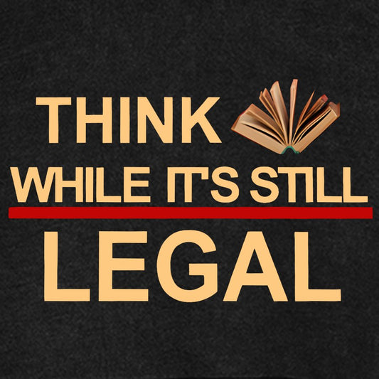 Think While Its Still Legal Vintage Distressed Hoodie