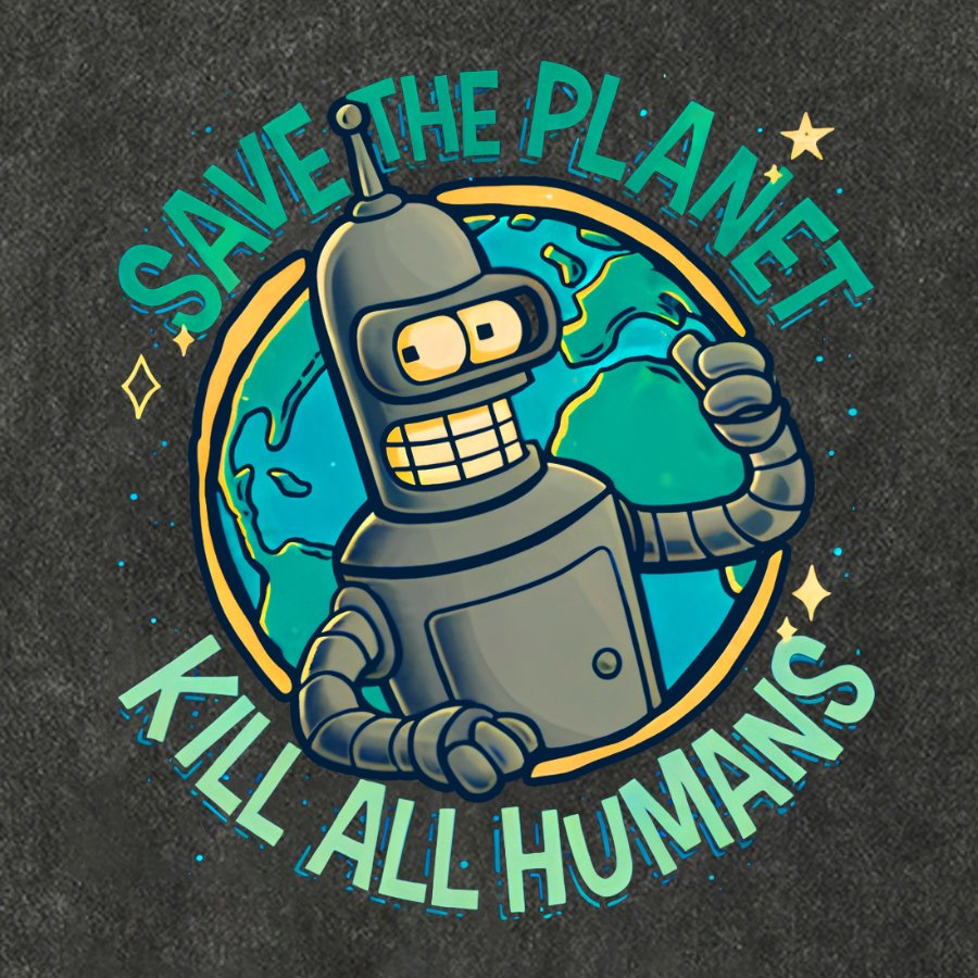 Save The Planet Kill All Humans Geek Cotton Hat