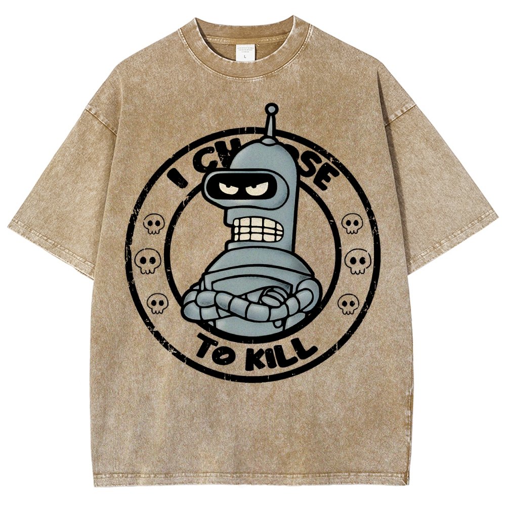 I Choose To Kill Vintage Distressed T-shirt