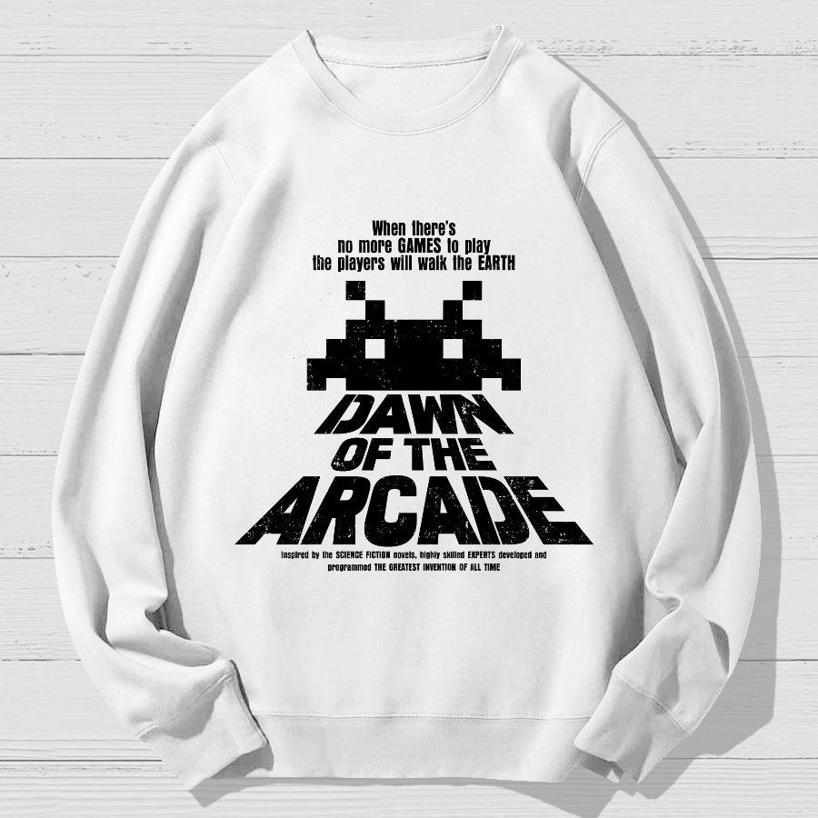 Dawn of the Arcade Geek Cotton Sweatshirt