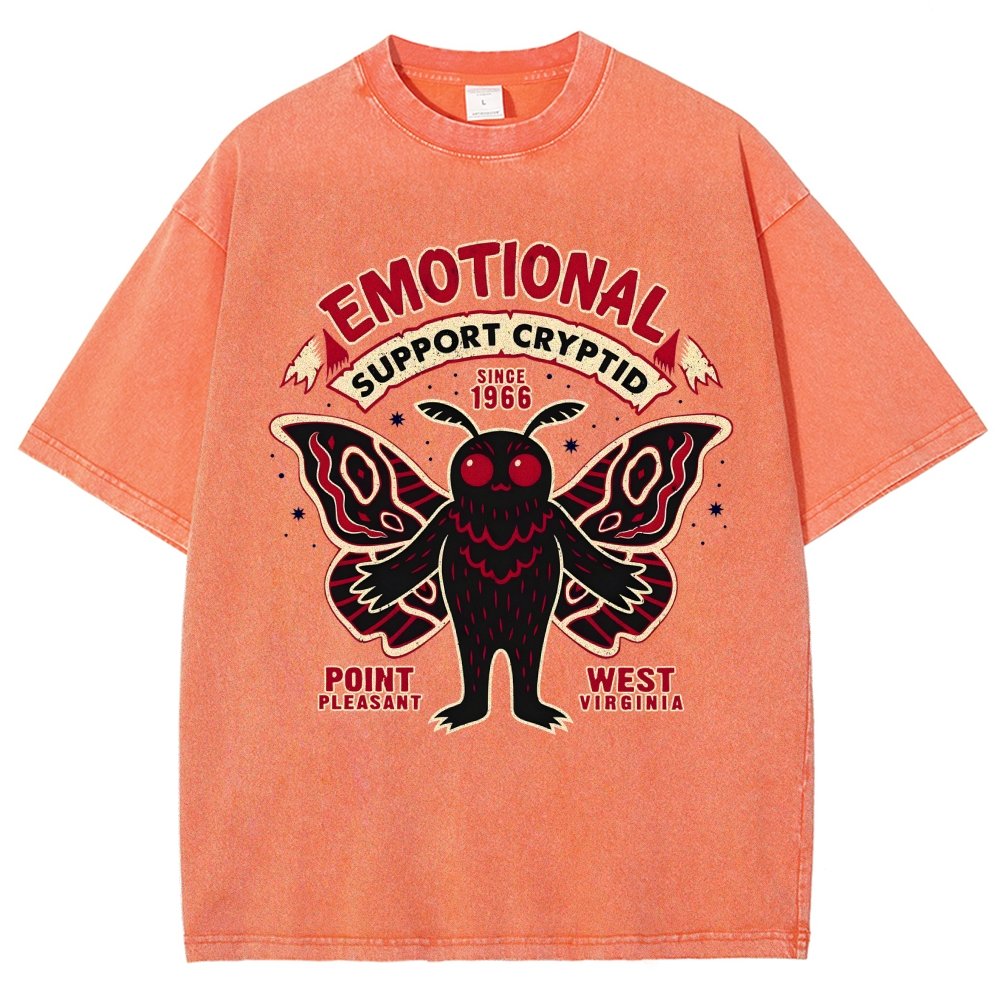 Emotional Support Cryptid Vintage Distressed T-shirt