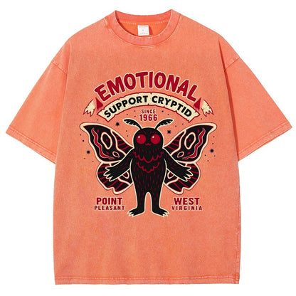 Emotional Support Cryptid Vintage Distressed T-shirt