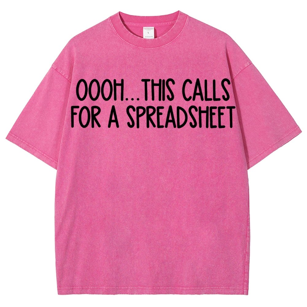 Oooh This Calls For A Spreadsheet Vintage Distressed T-shirt