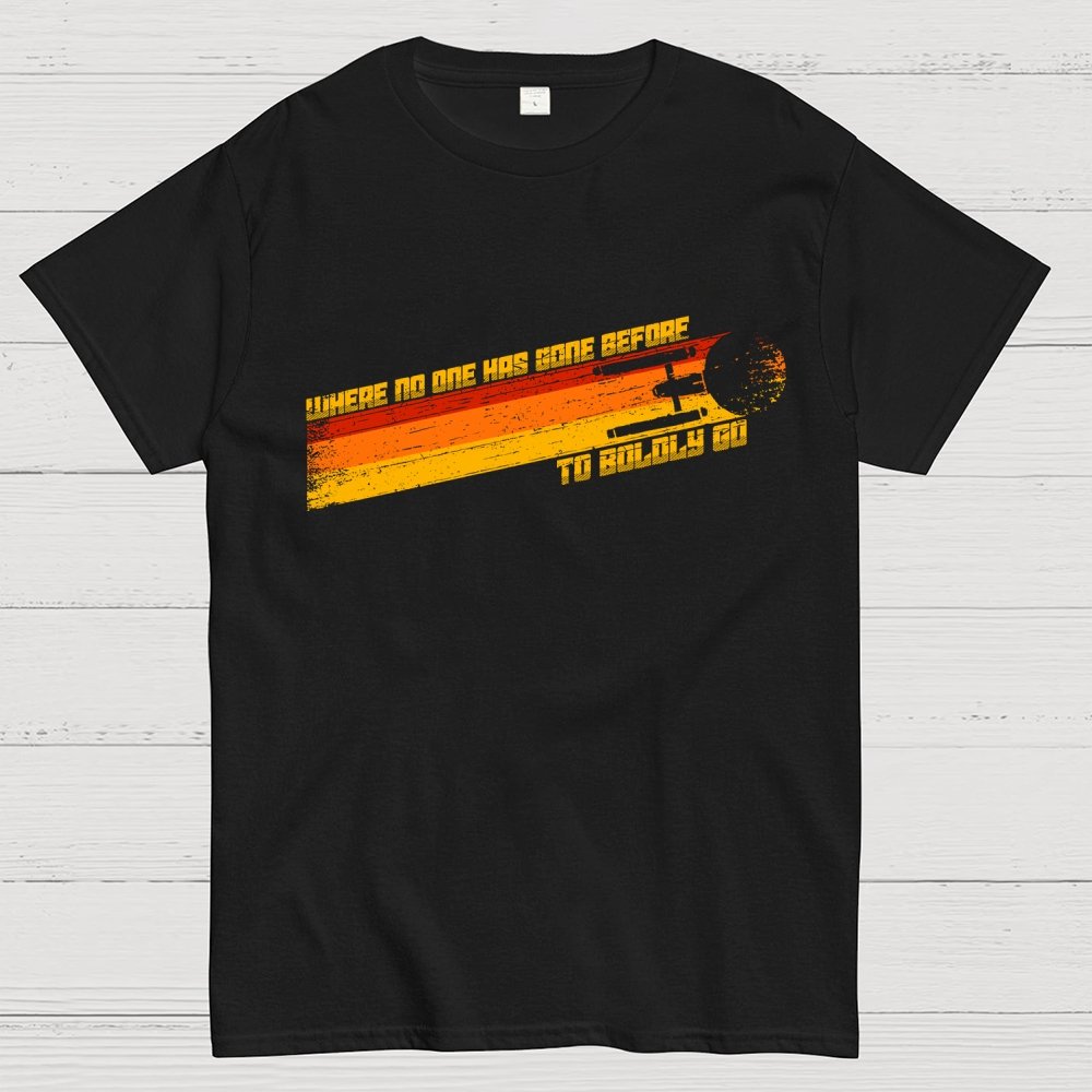 To Boldly Venture Where No One Has Ventured Before Geek T-Shirt