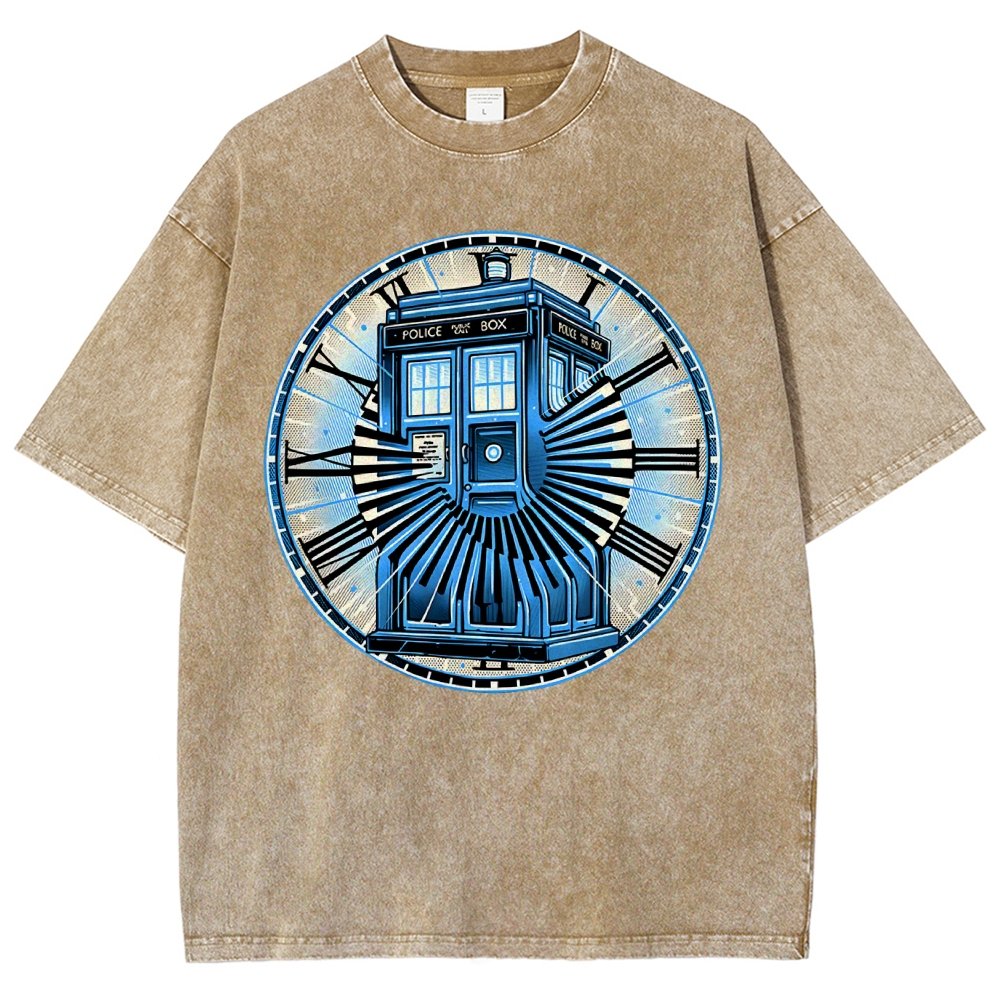 Time Travel in a box Vintage Distressed T-shirt