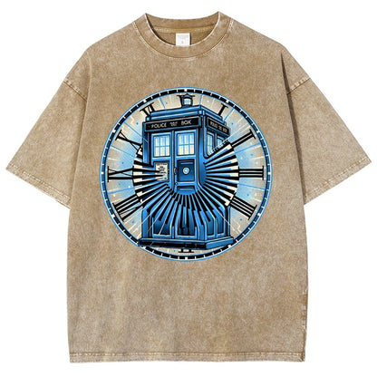 Time Travel in a box Vintage Distressed T-shirt