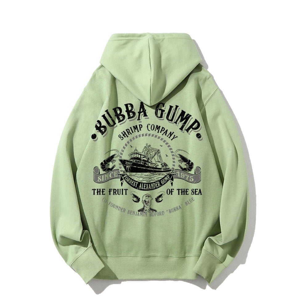 The Fruit Of The Sea Printed Back Unisex Cotton Hoodie