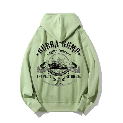 The Fruit Of The Sea Printed Back Unisex Cotton Hoodie