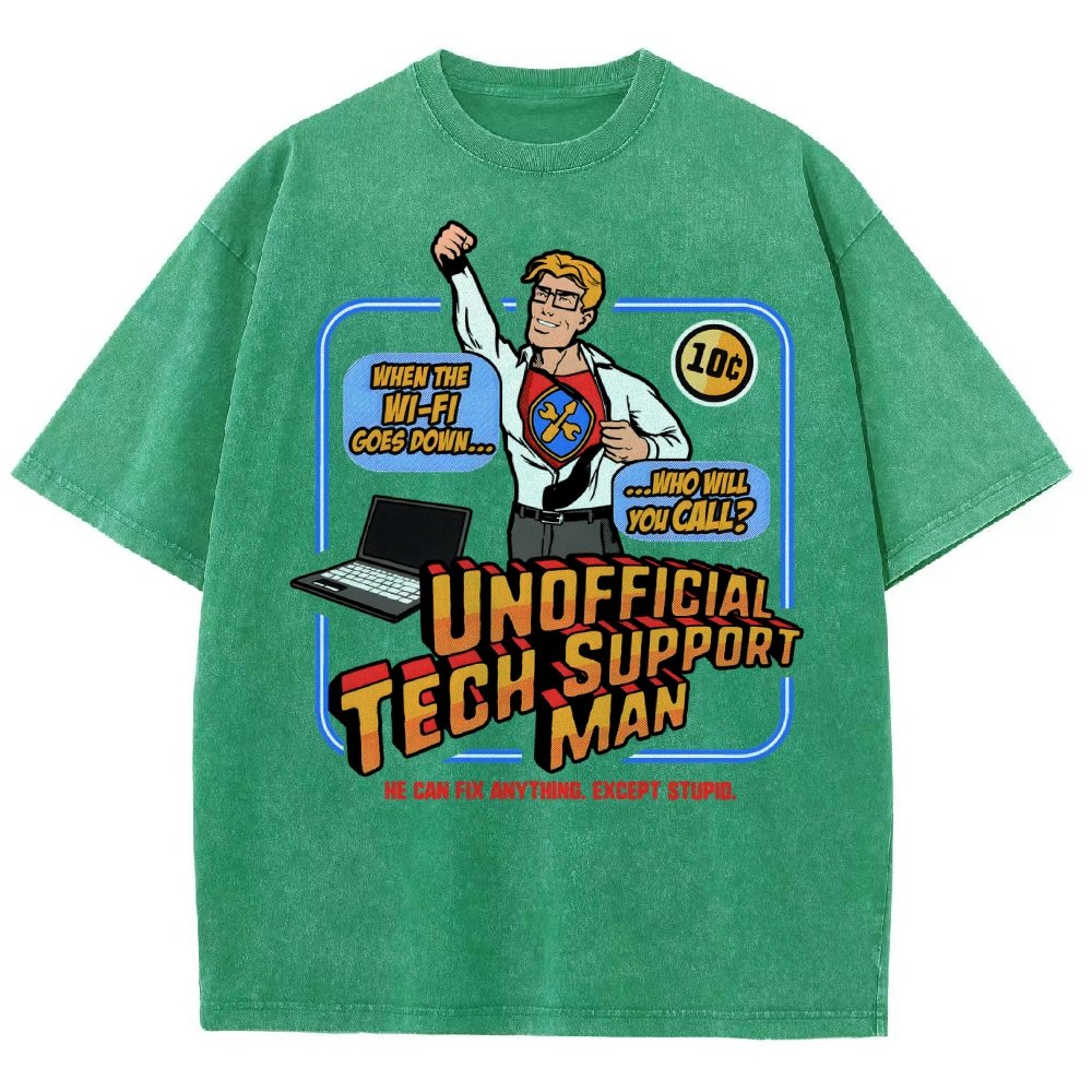 Unofficial Tech Support Man Essential Vintage Distressed T-shirt