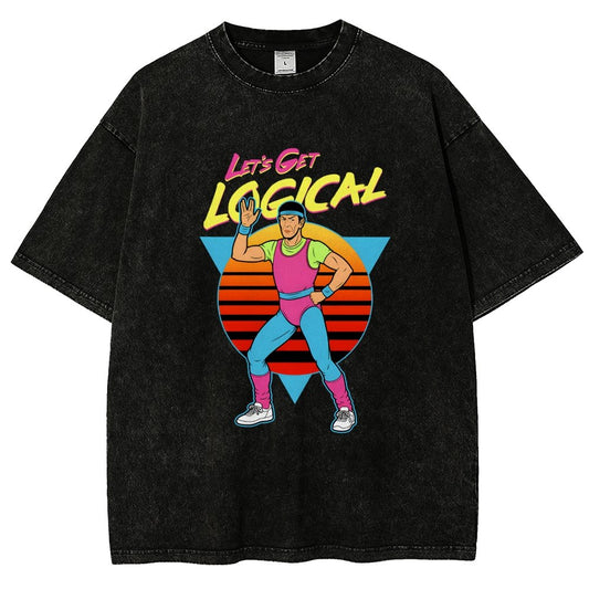 Let's Get Logical Vintage Distressed T-shirt