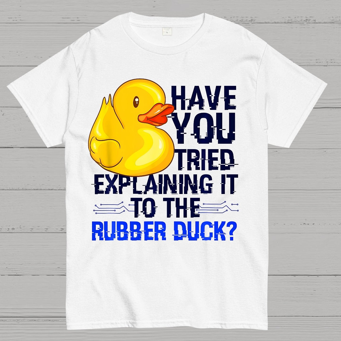 Funny Programmer - Rubber Duck Debugging Geek T-Shirt