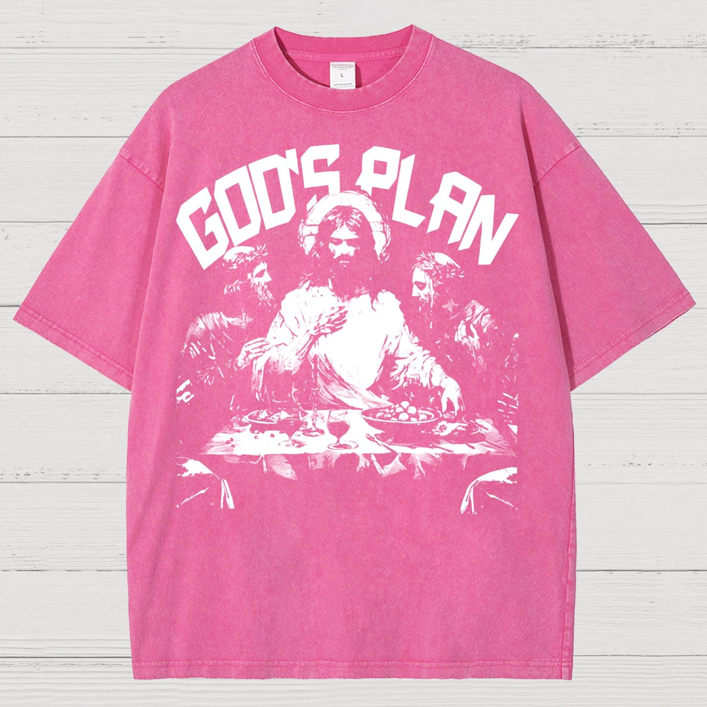 Unisex God's Plan Vintage Distressed T-shirt