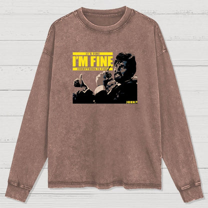 Ellis is Fine Washed Long Sleeve Tee