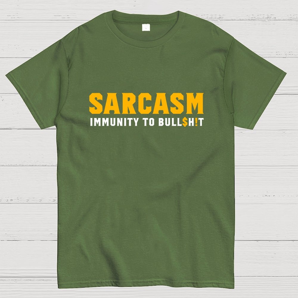 Sarcasm Immunity To Bull$H!T Geek T-Shirt