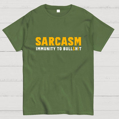 Sarcasm Immunity To Bull$H!T Geek T-Shirt