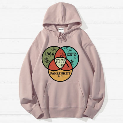 You Are Here Geek Cotton Hoodie