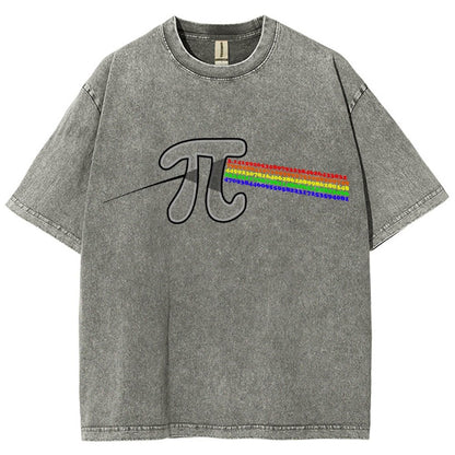 Pi Flow Vintage Distressed T-shirt
