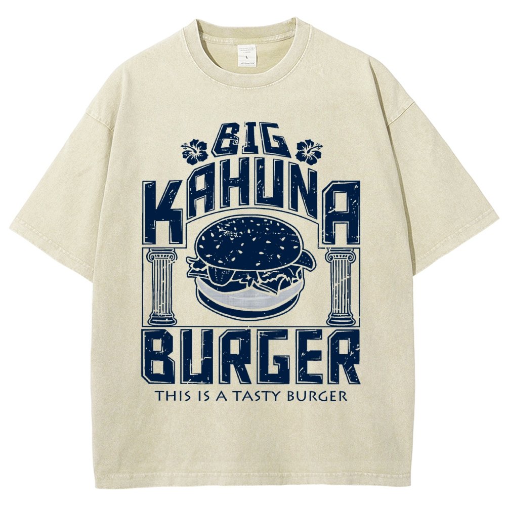 Big Wave Burger Vintage Distressed T-shirt