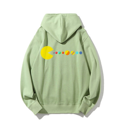Mister Universe Printed Back Unisex Cotton Hoodie