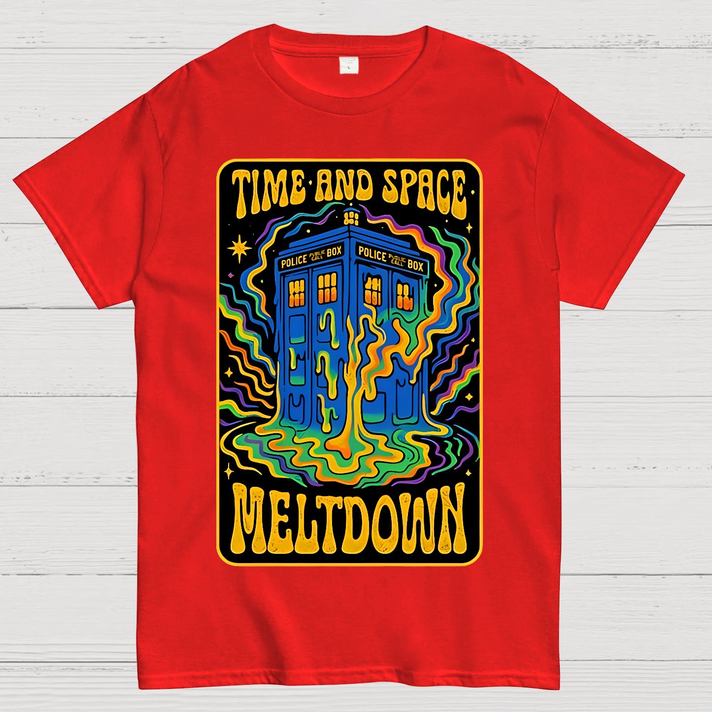 Time And Space Meltdown Geek T-Shirt