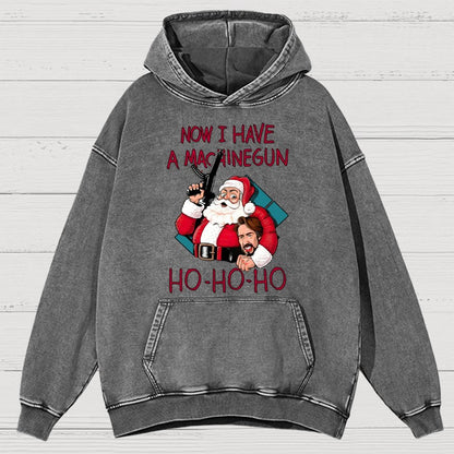 Ho-Ho-Ho Vintage Distressed Hoodie