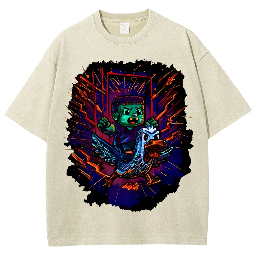What the Cluck Vintage Distressed T-shirt