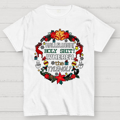 Where's The Tylenol Christmas. Autism Awareness Geek T-Shirt