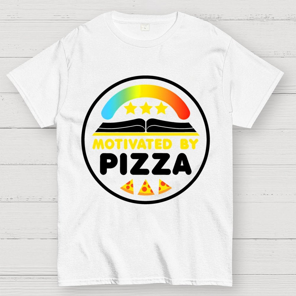 Motivated By Pizza Geek T-Shirt