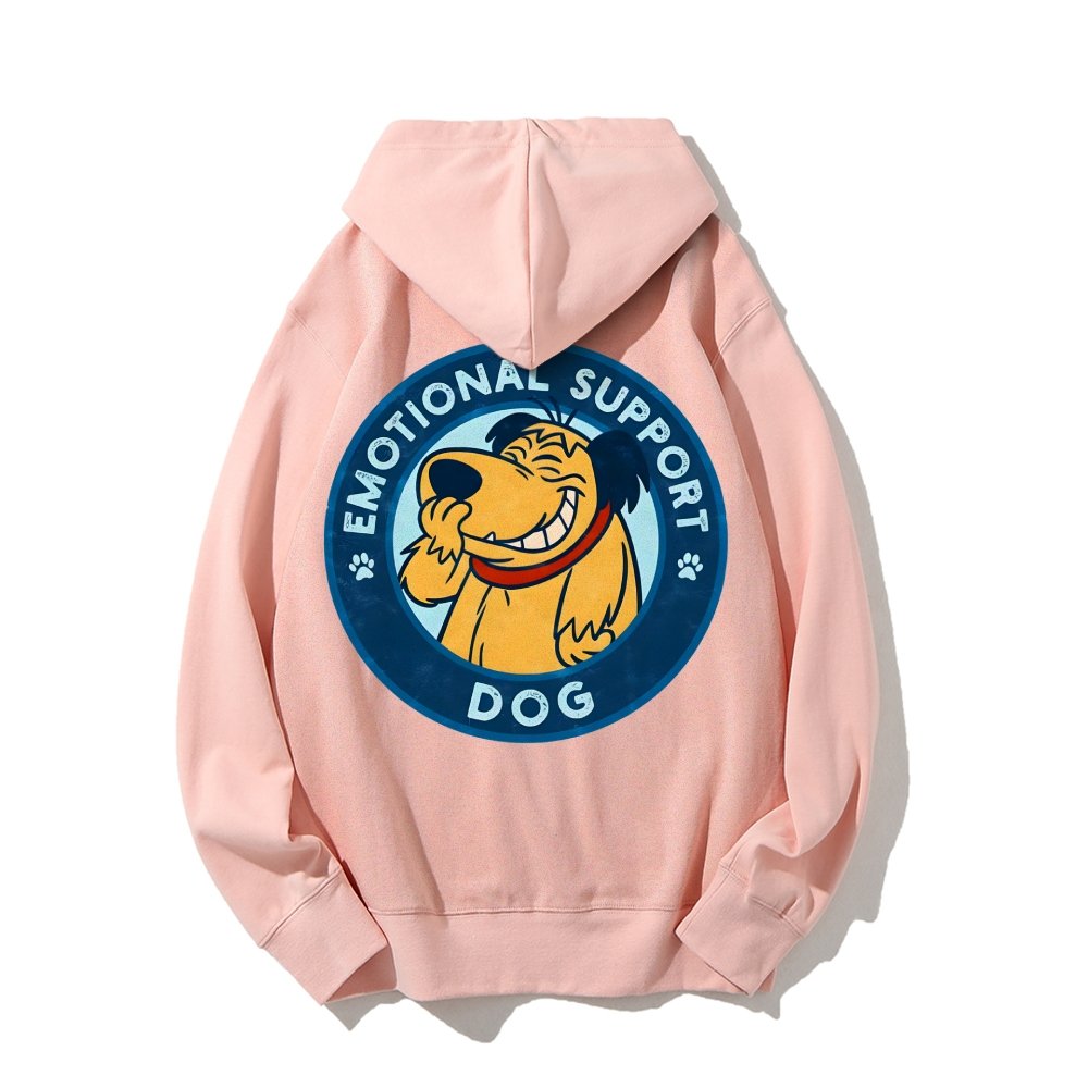 Dog Support Or Not? Printed Back Unisex Cotton Hoodie