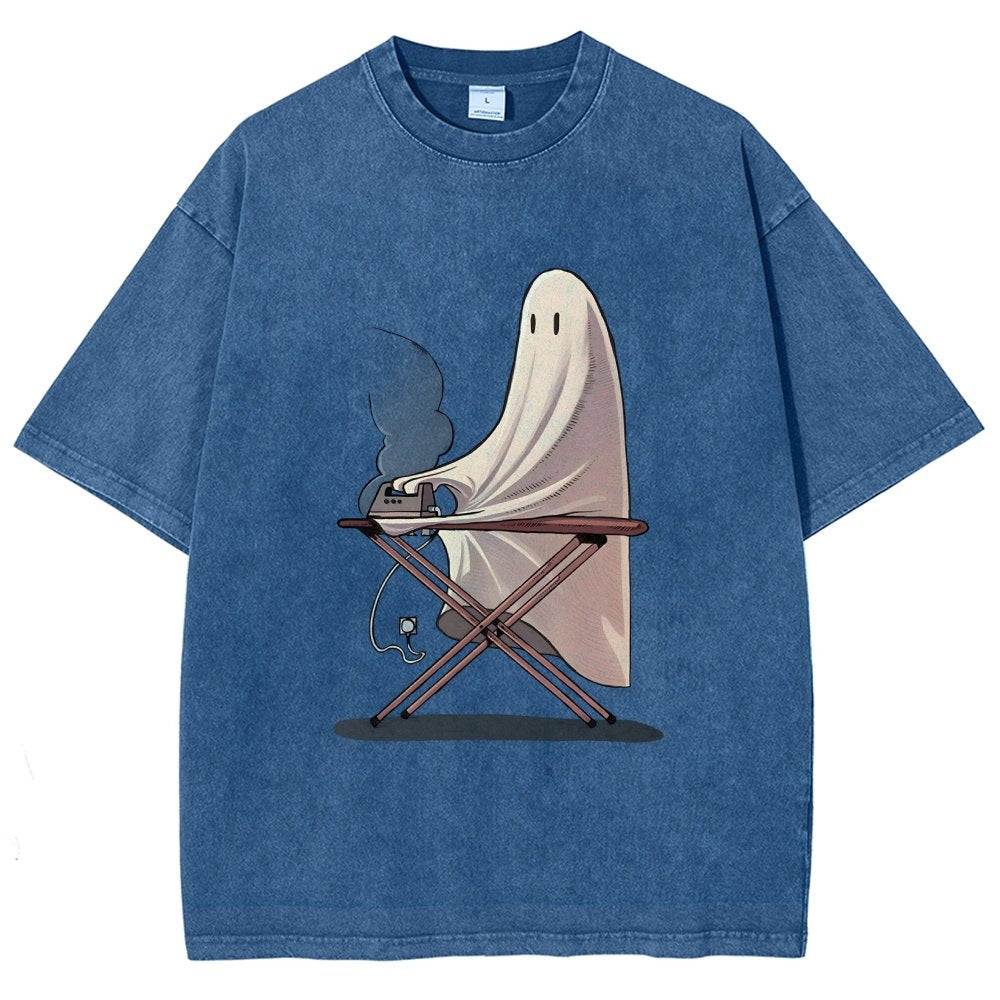 Self-Ironing Vintage Distressed T-shirt