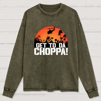 Get To The Chopper Washed Long Sleeve Tee