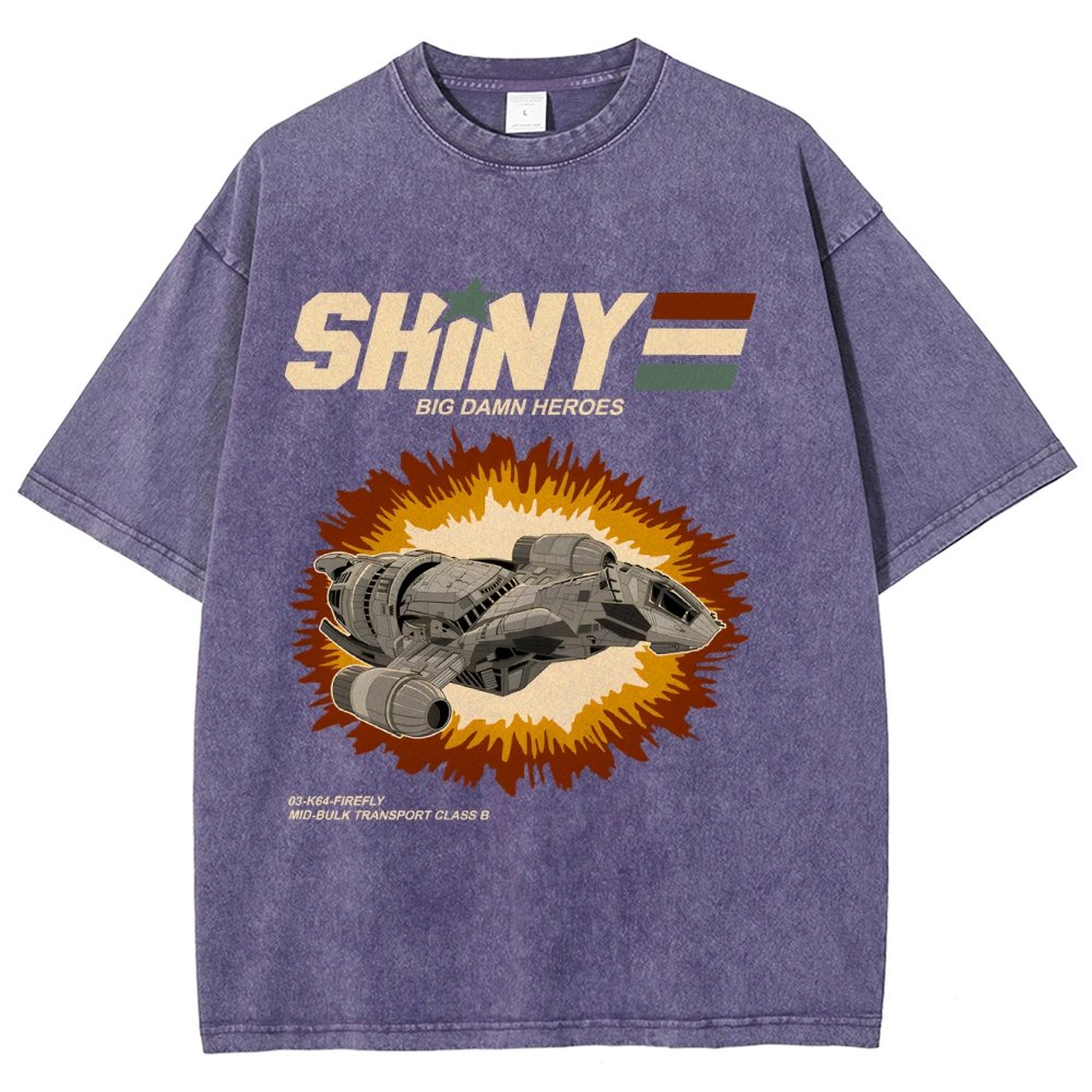 Shiny Heroes Vintage Distressed T-shirt