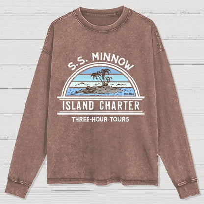 Tour 3 Hours Washed Long Sleeve Tee
