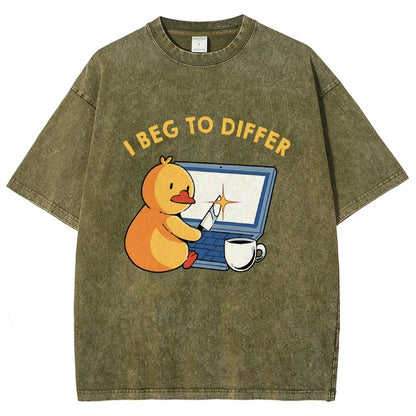 I Beg To Differ Vintage Distressed T-shirt