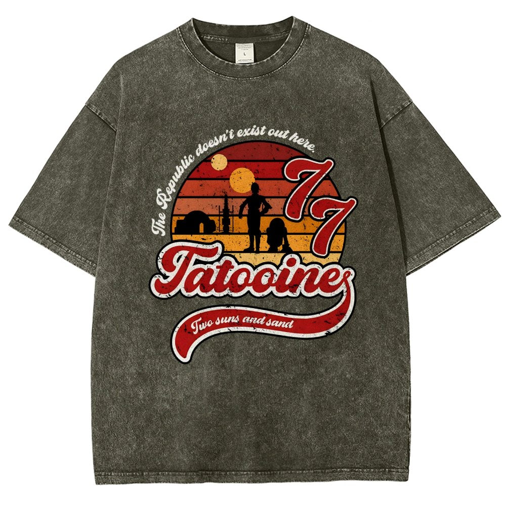 Vintage Two suns and sand Vintage Distressed T-shirt