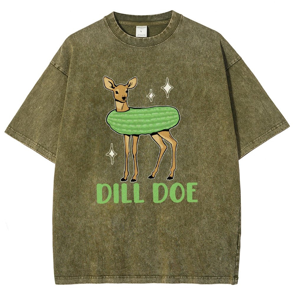 Dill Pickle Funny Vintage Distressed T-shirt