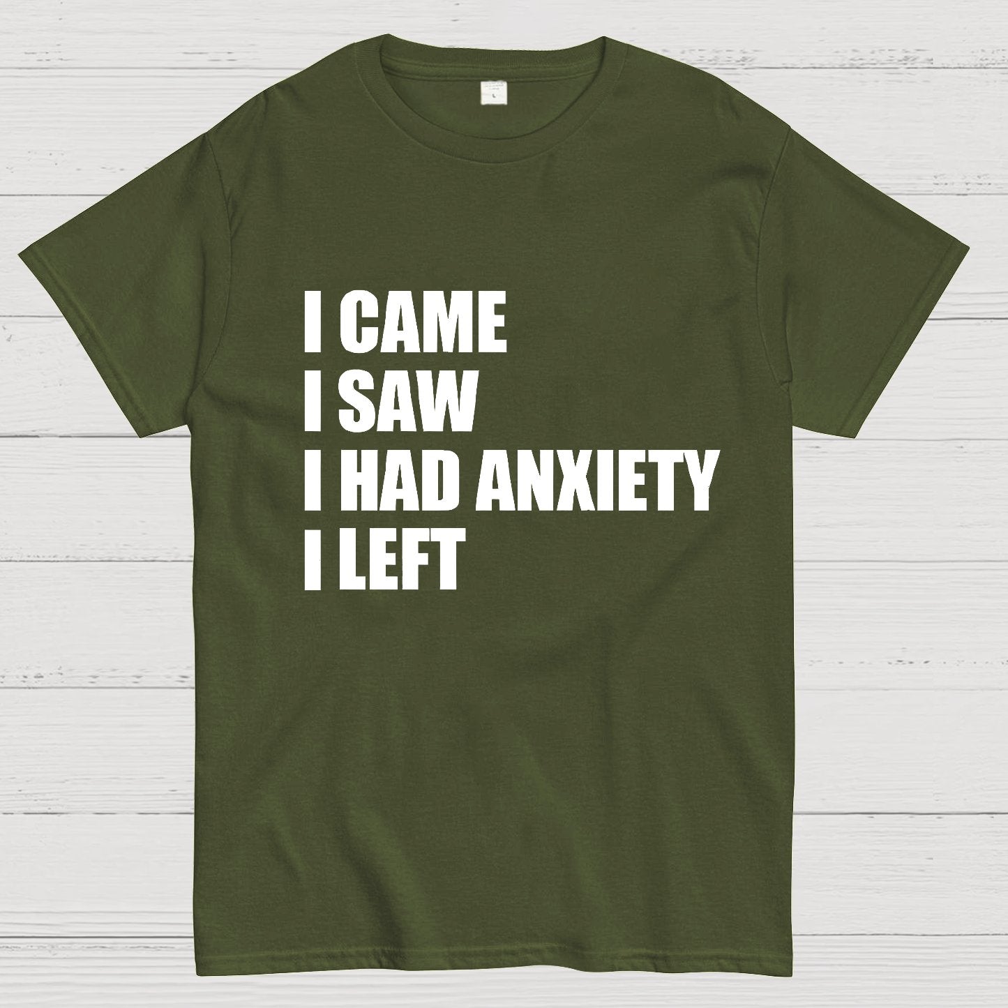 I Came I Saw and Have Anxiety I Left Geek T-Shirt