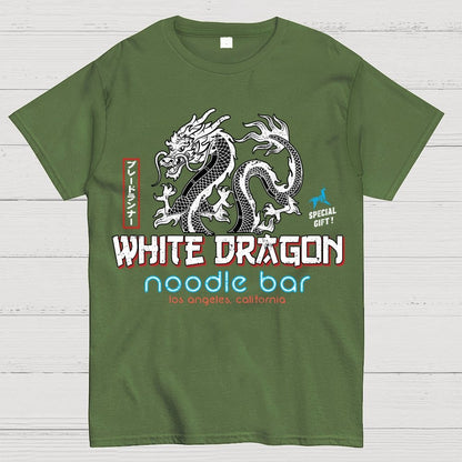 White Dragon Noodle Bar Unisex Geek T-Shirt