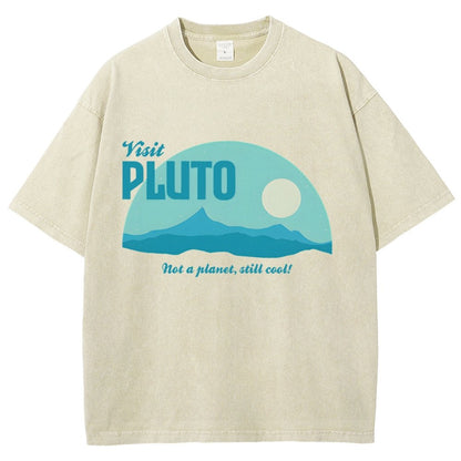 Visit Pluto Vintage Distressed T-shirt