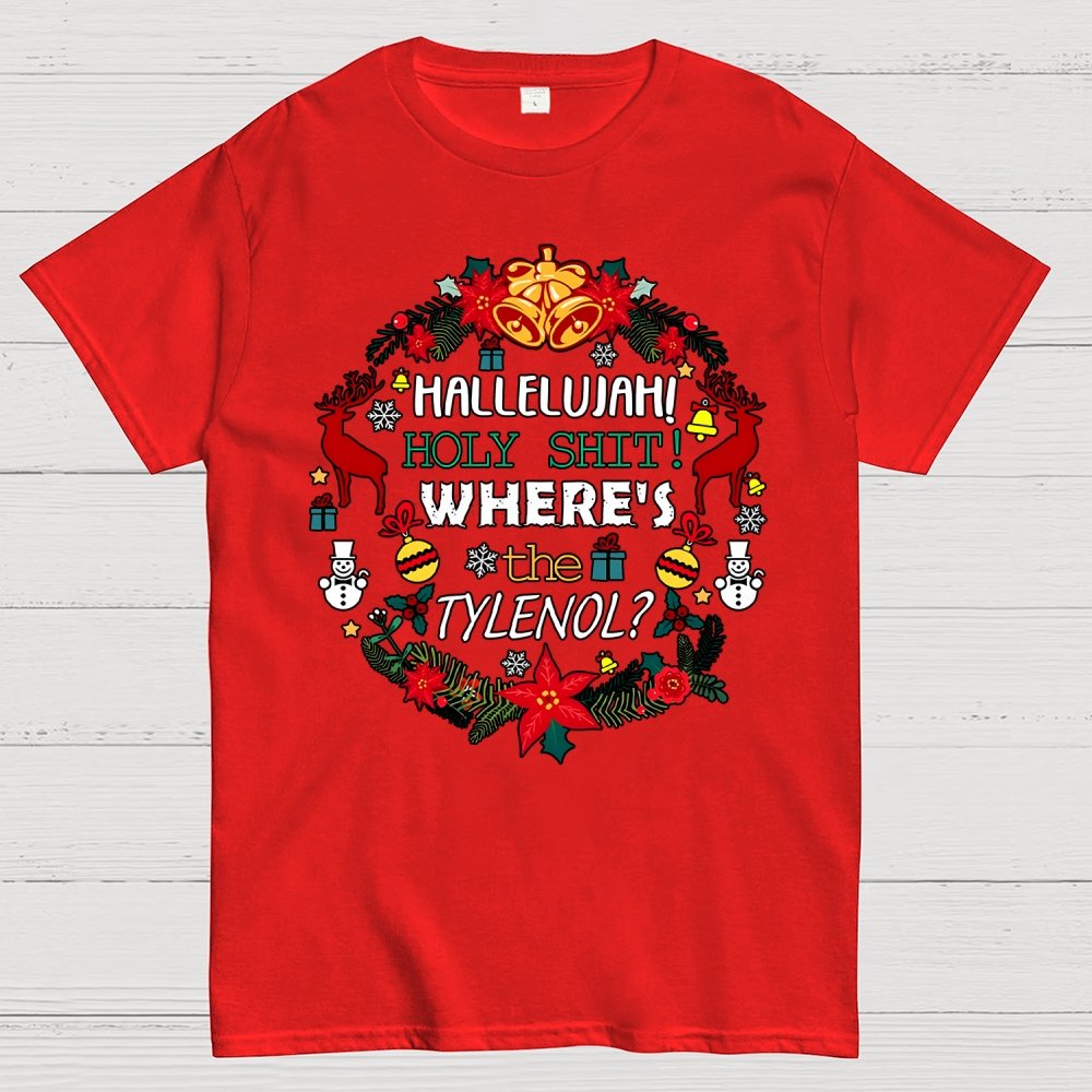 Where's The Tylenol Christmas. Autism Awareness Geek T-Shirt