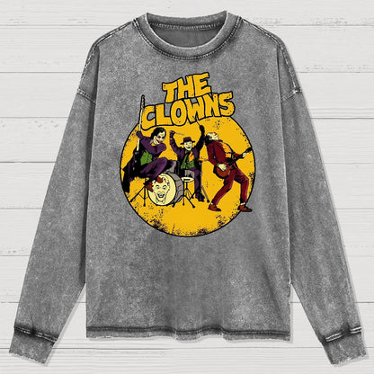 Horror Killer Rock Washed Long Sleeve Tee