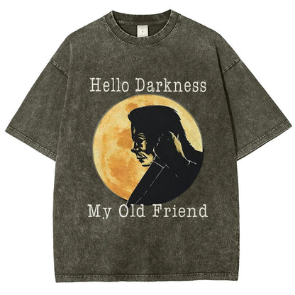 Hello Darkness My Old Friend Vintage Distressed T-shirt