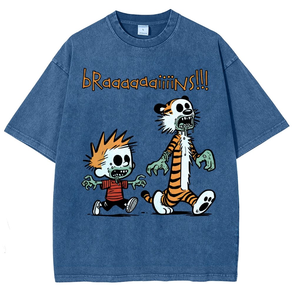 Braaaaaaiiiins!!! Vintage Distressed T-shirt