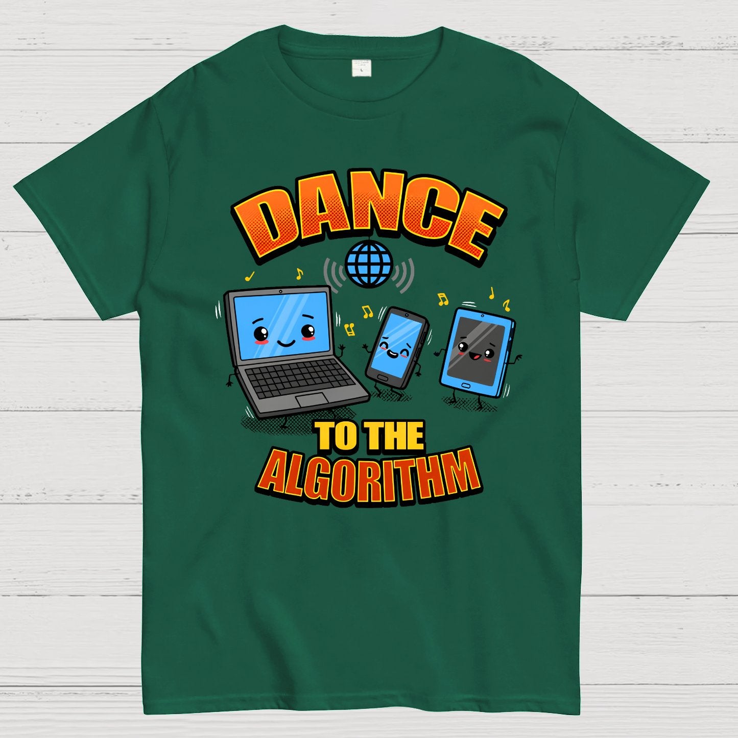 Dance To The Algorithm Funny Techie Meme Geek T-Shirt