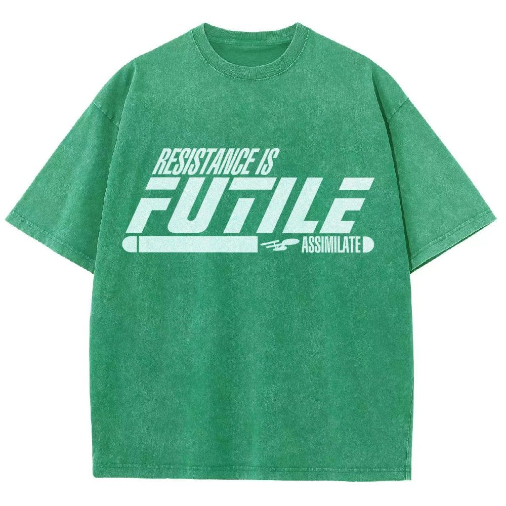 Resistance is Futile Vintage Distressed T-shirt