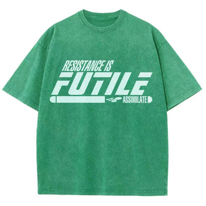 Resistance is Futile Vintage Distressed T-shirt