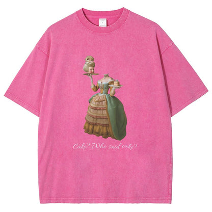 Let Them Eat Cake Vintage Distressed T-shirt