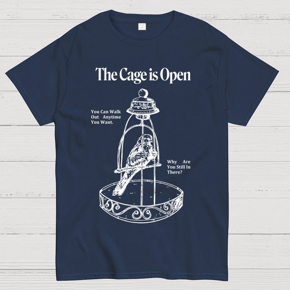 Bird in a cage Geek T-Shirt