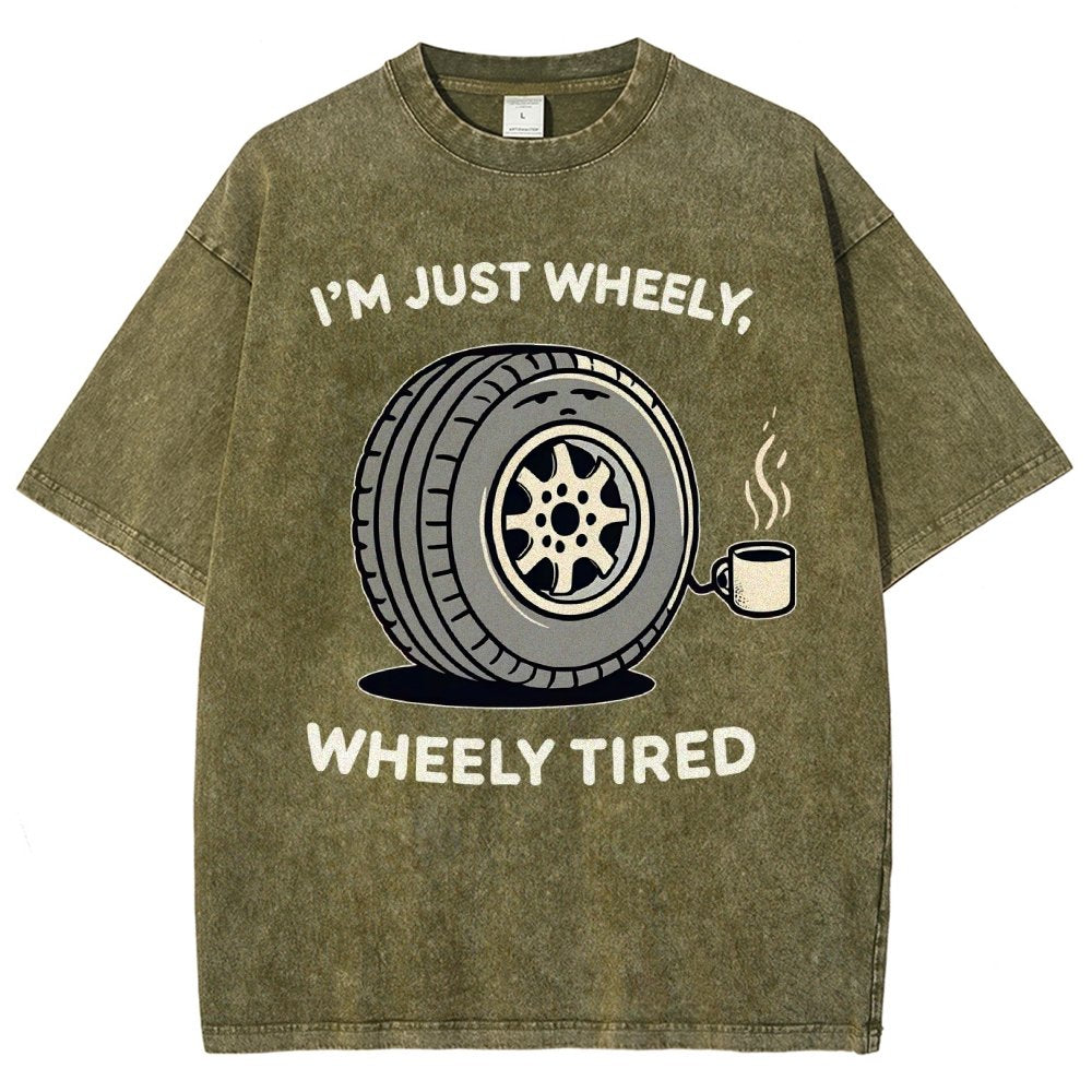 Wheely, Wheely Tired Vintage Distressed T-shirt