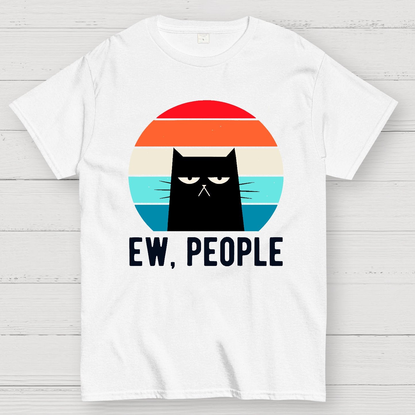 Ew People Funny Cat Geek T-Shirt